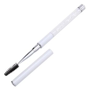 White and Silver Eyebrow Brush